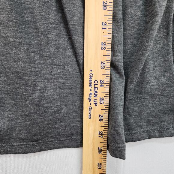 NWT Three Season Maternity Shirt Large Black Gray Long Empire Waist Stretchy Top - Picture 10 of 15